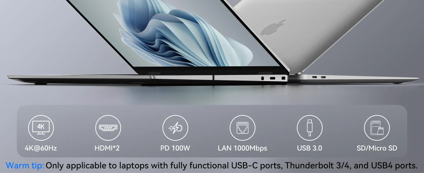 Lionwei USB C Hub to Dual HDMI Docking Station 9-IN-1