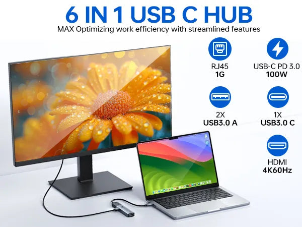 LIONWEI 6-IN-1 USB C Hub