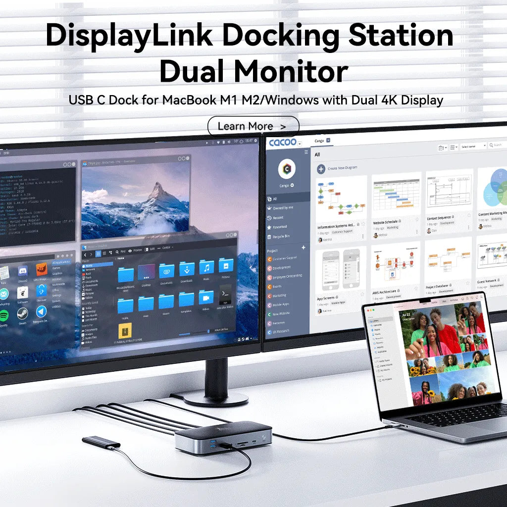 DisplayLink Docking Station Dual Monitor
