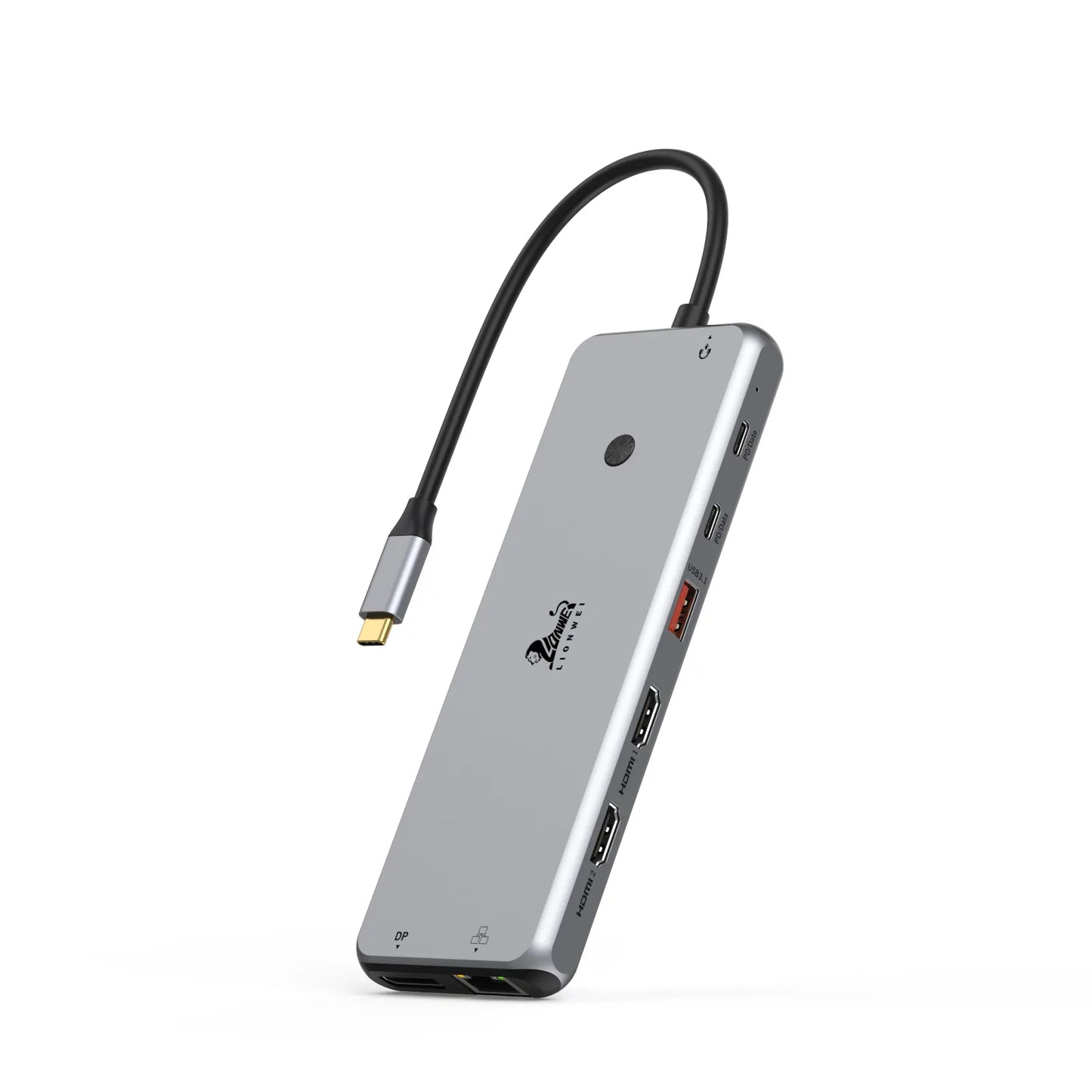 LIONWEI 10 Gbps USB C Docking Station Triple Monitor 13-IN-1