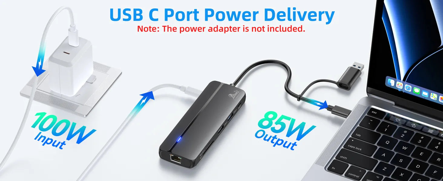 USB C Port 100W Power Delivery