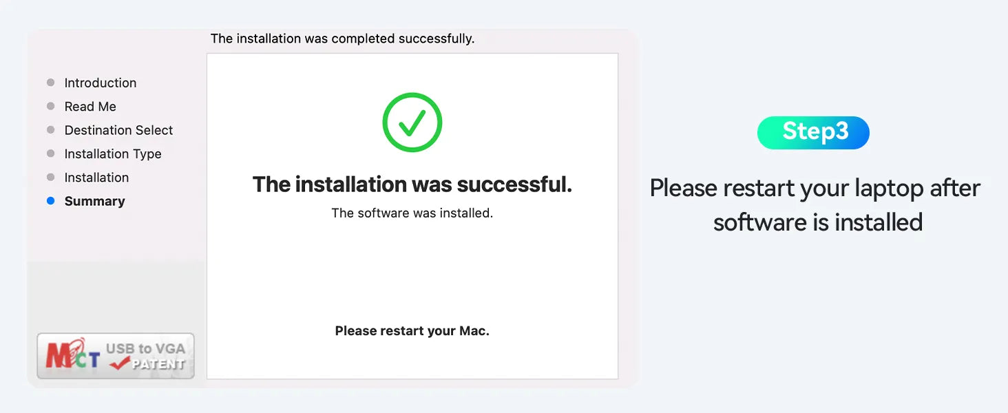 Install the driver for macOS Step3