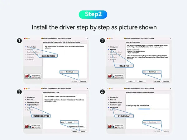 Install the driver for macOS Step2