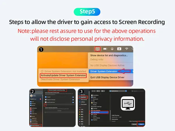 Install the driver for macOS Step5