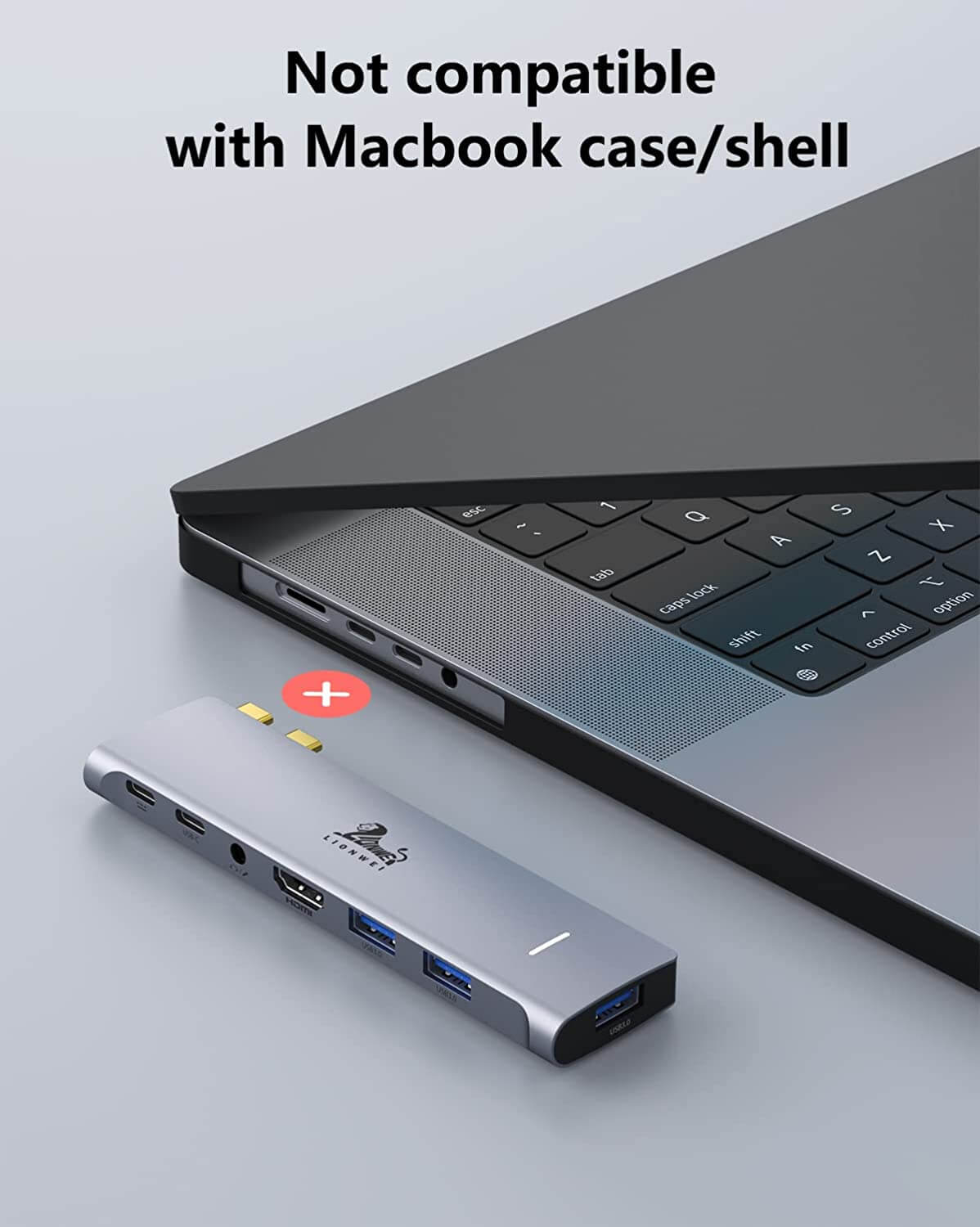 Adaptador Usb C Hub3 Hdmi Para Macbook Pro/Air Eo Safe Imports Esi-6321  Color Gris